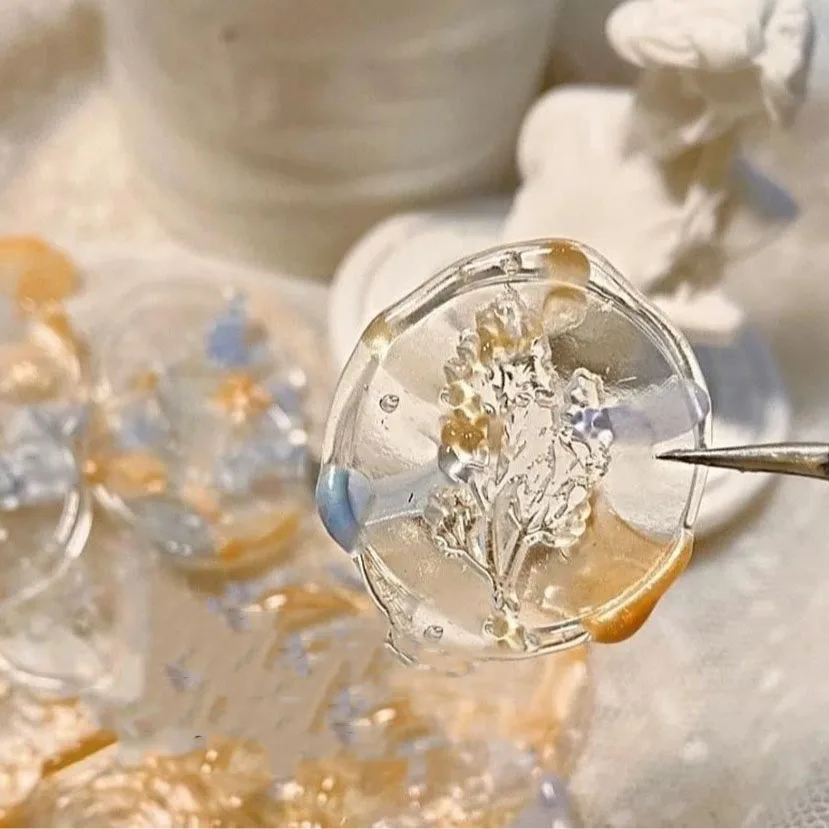 10pcs Crystal Clear Wax Seal S - Wax Seal Stamp Kit 评论和价格
