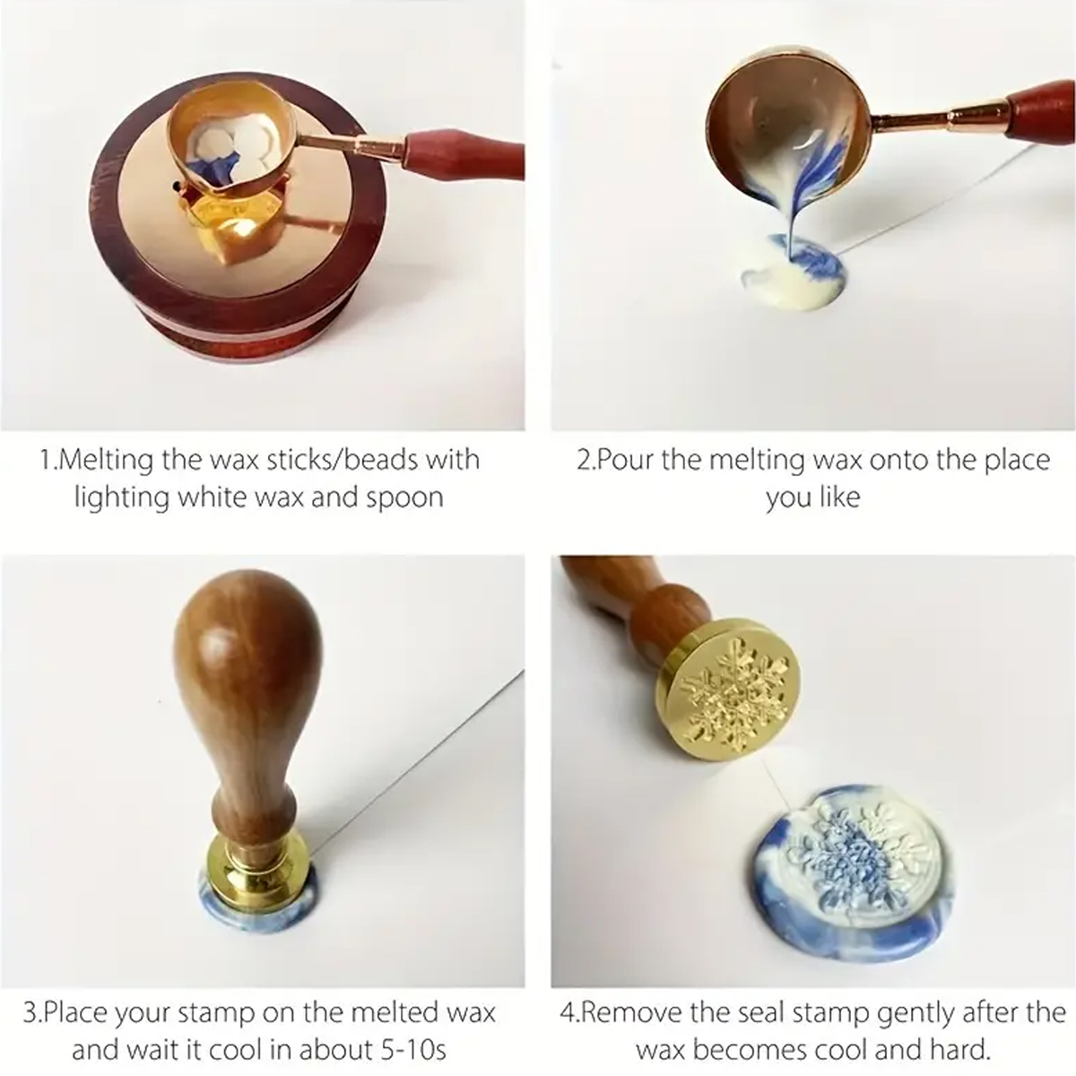 100pc/bag Wax Seal Beads Kit,D - Wax Seal Stamp Kit 评论和价格