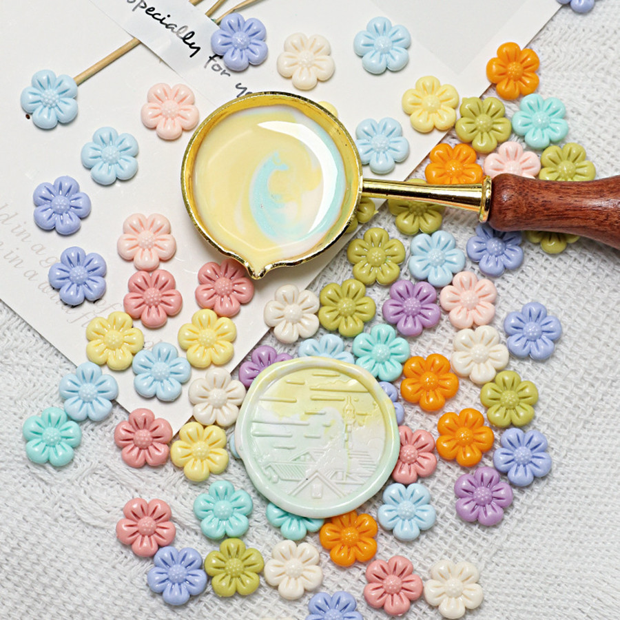 150Pcs/bag Flower-Shaped Seali - Wax Seal Stamp Kit 评论和价格