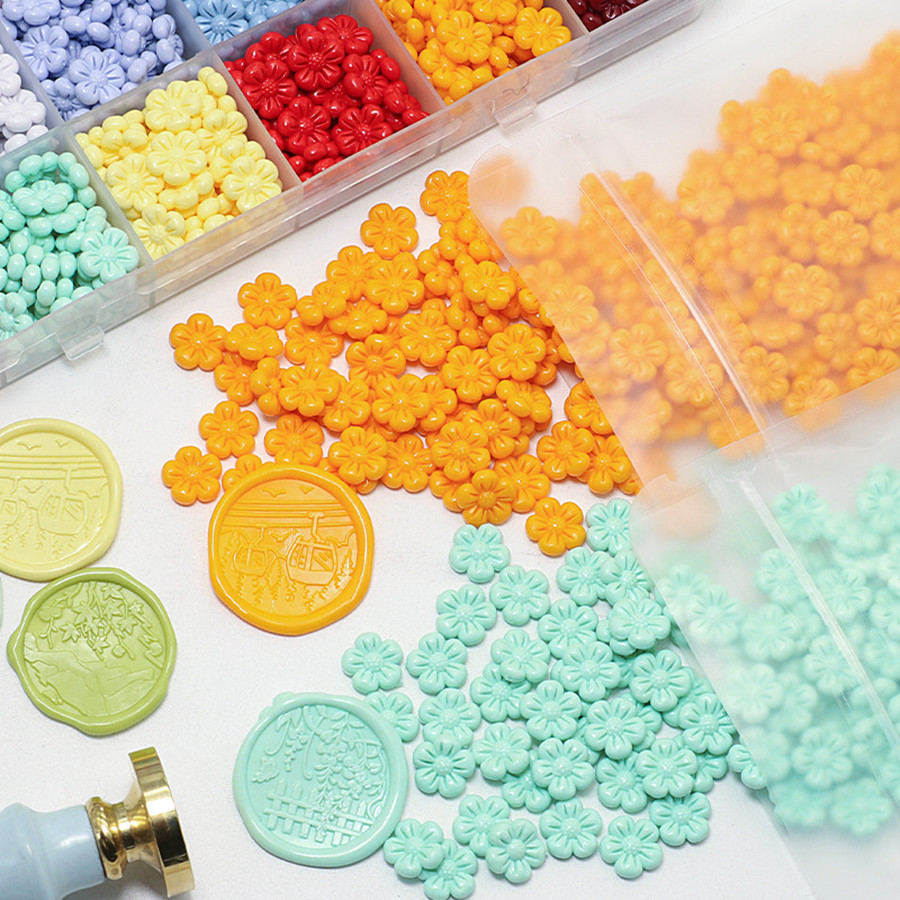 150Pcs/bag Flower-Shaped Seali - Wax Seal Stamp Kit 评论和价格