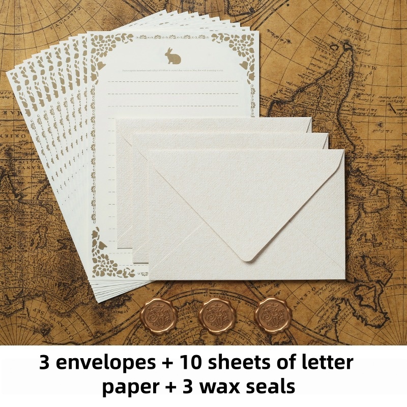 16PCS Vintage Linen Envelopes  - Wax Seal Stamp Kit 评论和价格