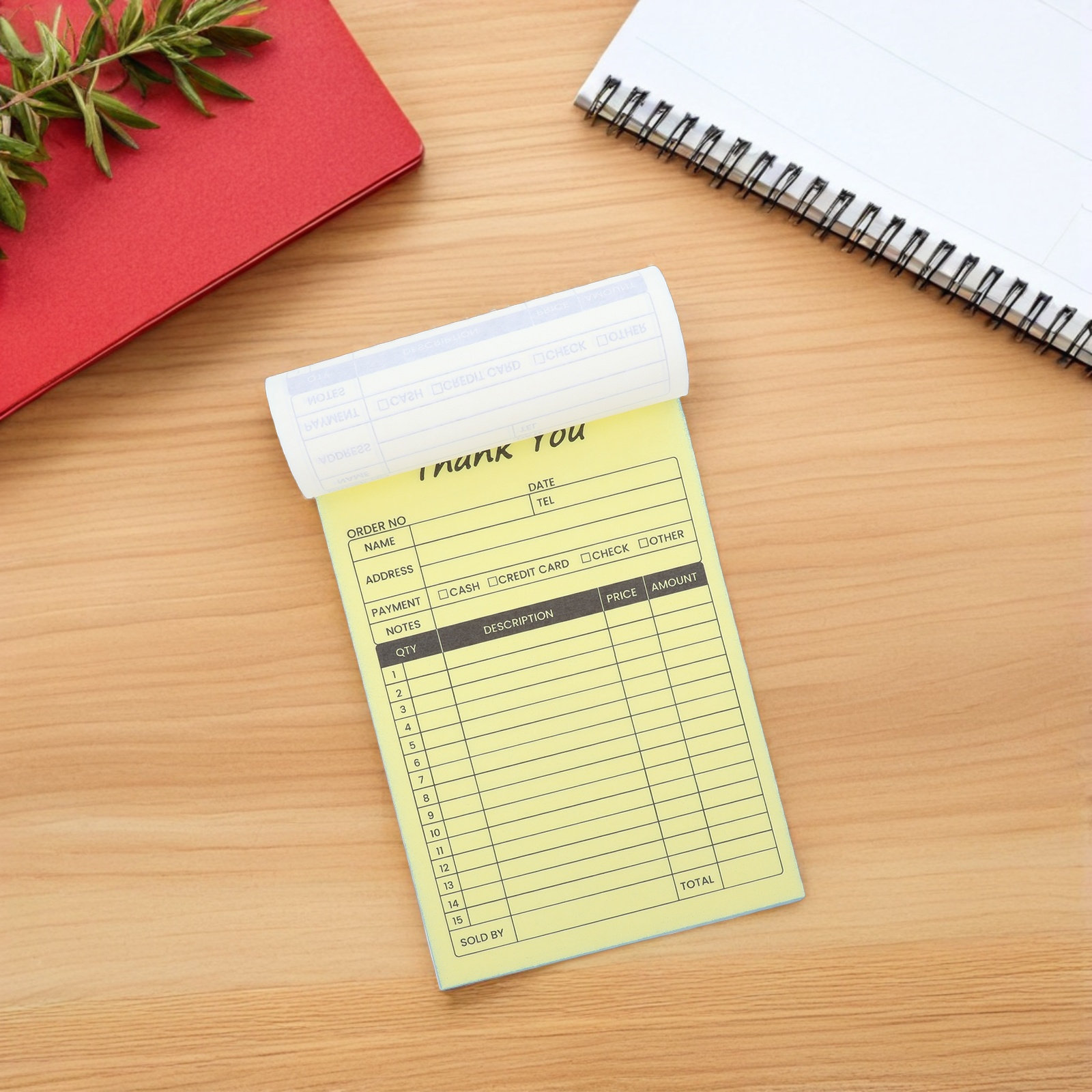 2Pcs Business Invoice Receipt  - Carbon Copy Book 评论和价格