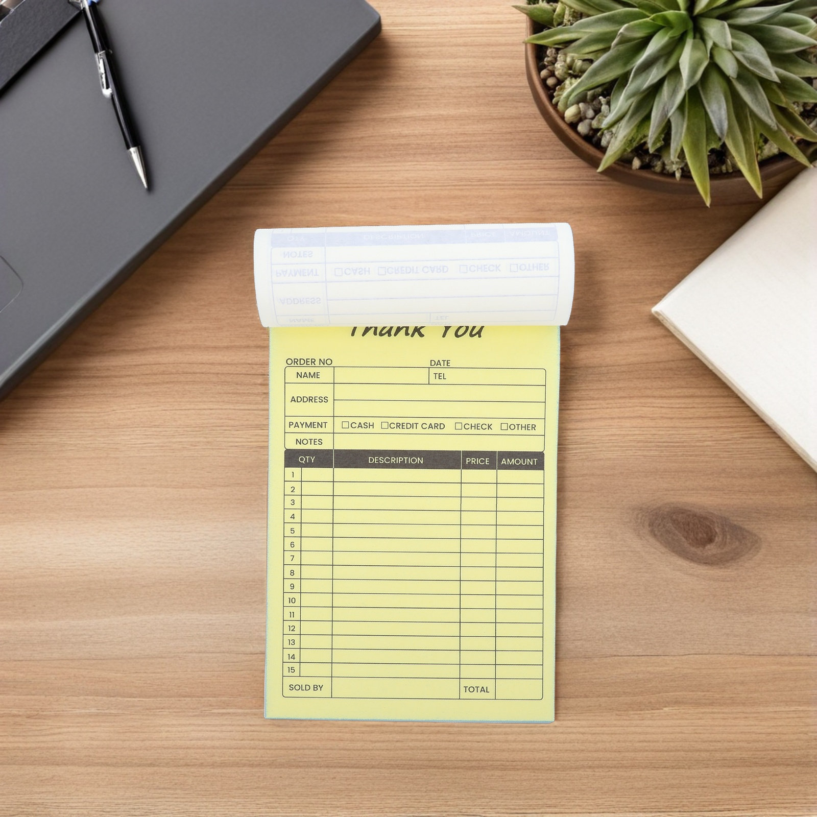 2Pcs Business Invoice Receipt  - Carbon Copy Book 评论和价格