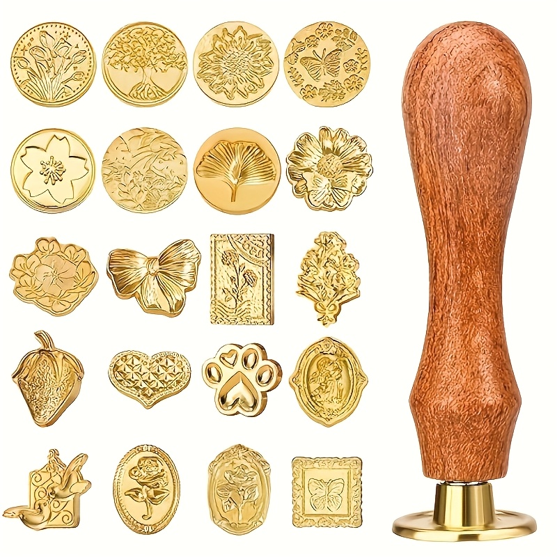 21pc wax stamp set with variou - Wax Seal Stamp Kit 评论和价格