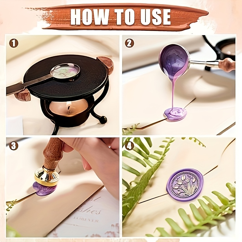 21pc wax stamp set with variou - Wax Seal Stamp Kit 评论和价格