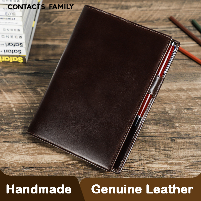 Genuine Leather Handmade A5 La - Office Stationery Supply Business 评论和价格