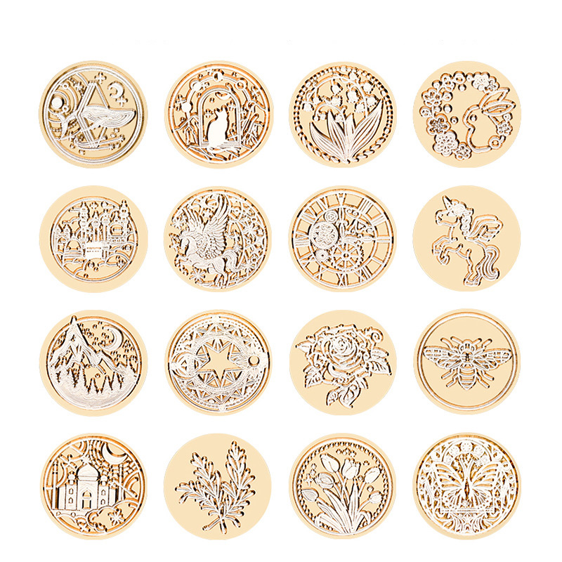 Star Sky Lotus Rose Pattern Wa - Wax Seal Stamp Kit 评论和价格
