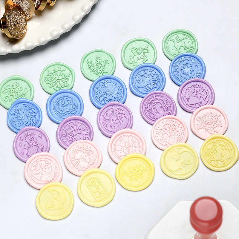 Star Sky Lotus Rose Pattern Wa - Wax Seal Stamp Kit 评论和价格