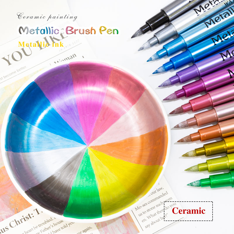 24 Colors Metallic Acrylic Pai - Whiteboard Marker Set 评论和价格