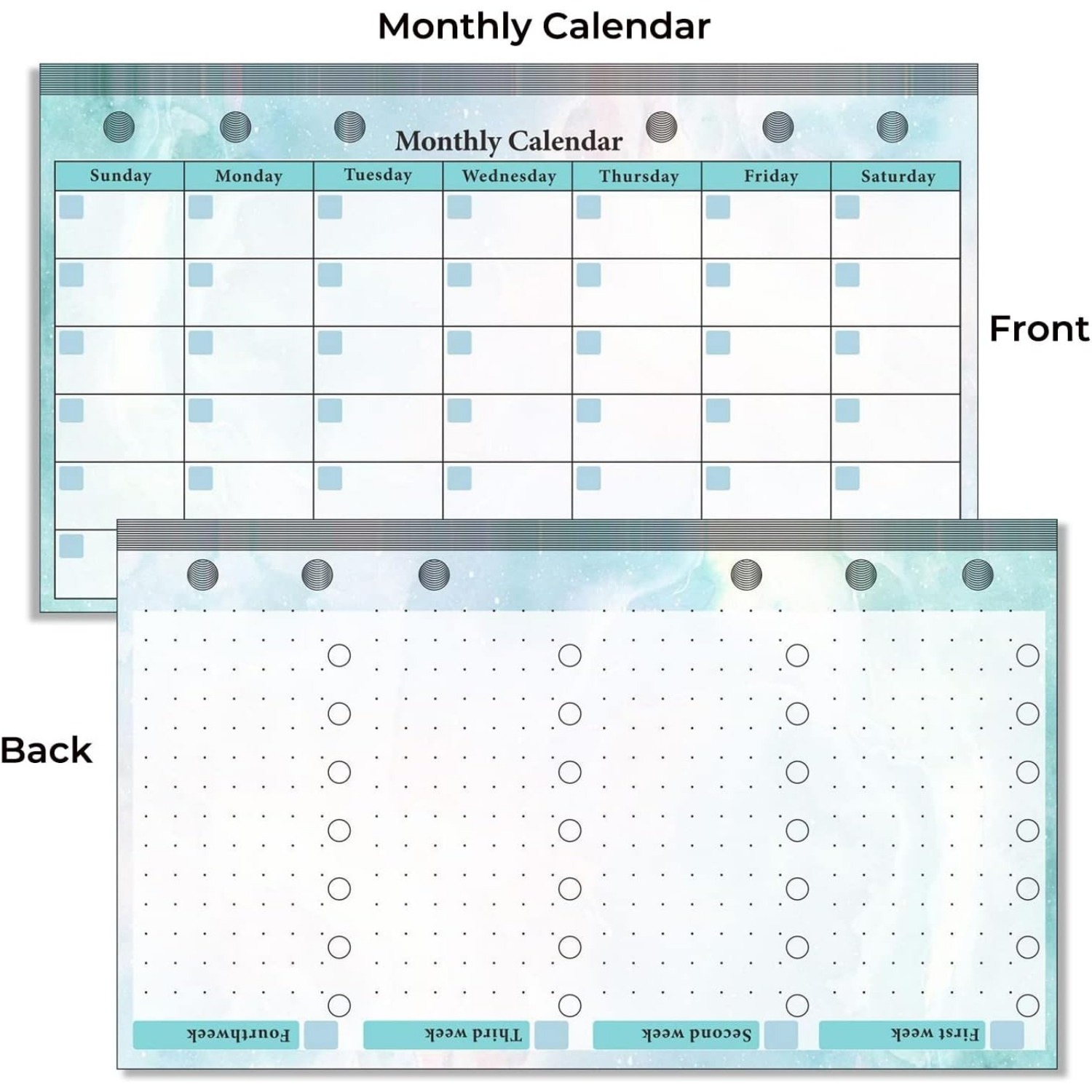 Set of 6-hole A6 binder refill - Planner Weekly Budget 评论和价格