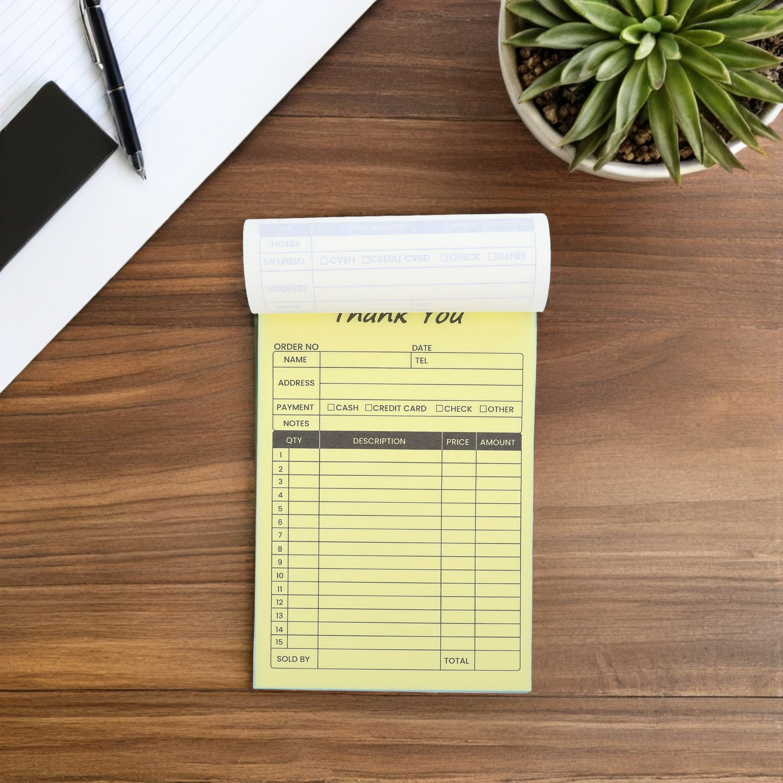 2Pcs Invoice Receipt Book 2 Pa - Carbon Copy Book 评论和价格