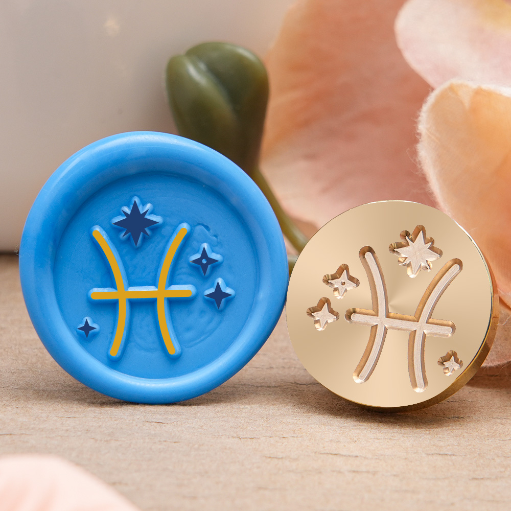 Zodiac Signs Wax Seal Stamp, W - Wax Seal Stamp Kit 评论和价格