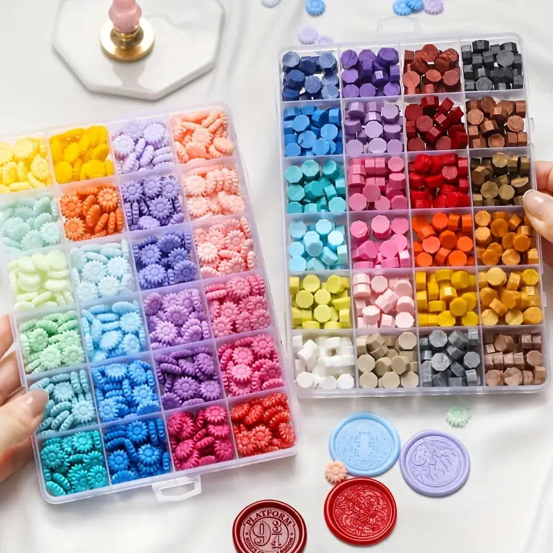 600Pcs Box Sealing Wax Beads,  - Wax Seal Stamp Kit 评论和价格