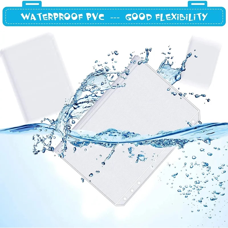 6-30PCS Binder Pockets A6 6-Ho - Planner Weekly Budget 评论和价格